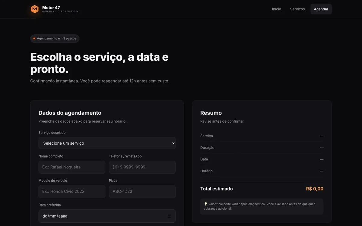 Agendamento